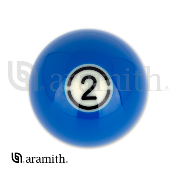 RBABK_02 Aramith BLACK Replacement Ball – #2 | Golden Break Billiards
